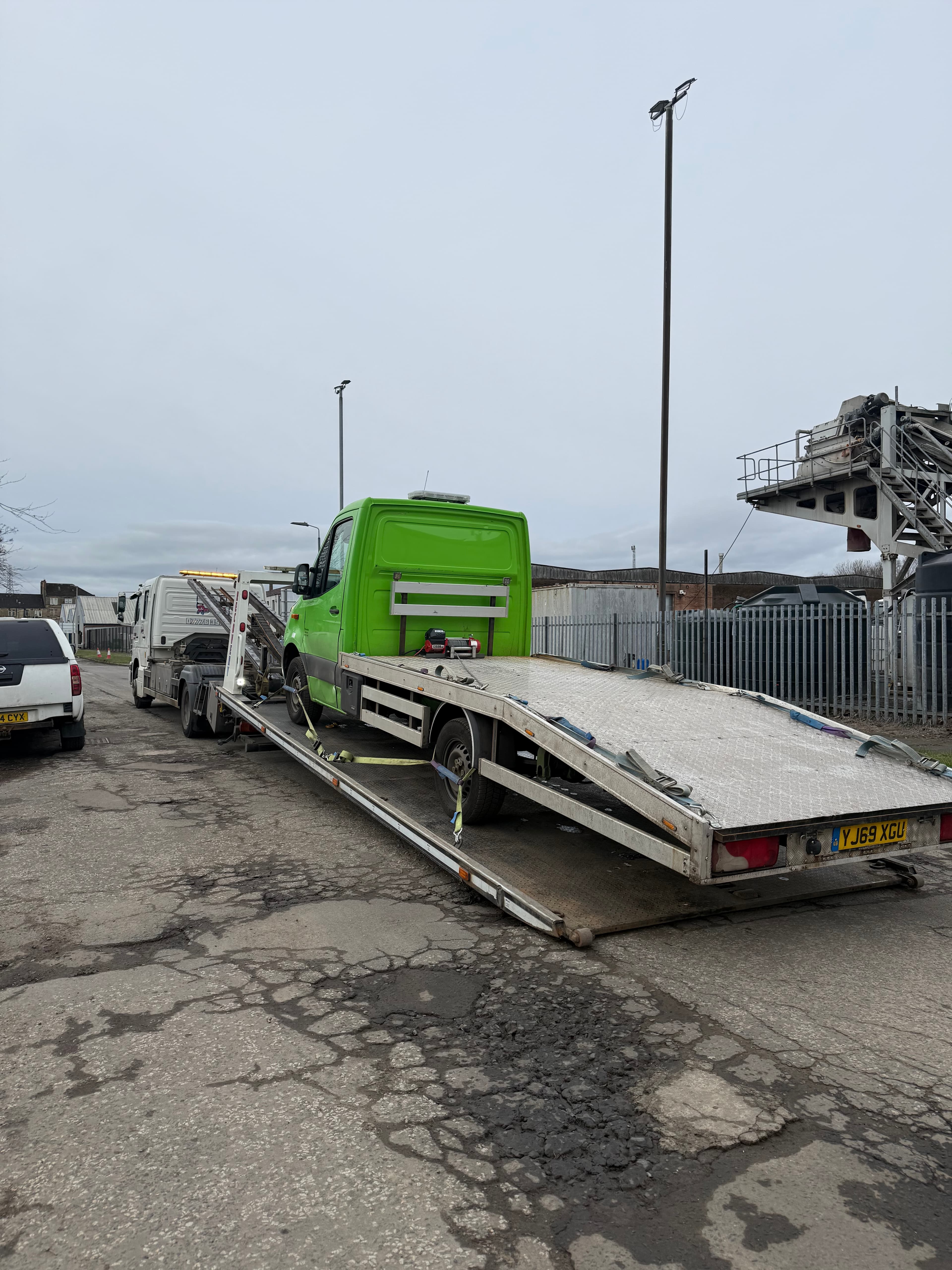 3.5t Mercedes recovery van recovered paisley