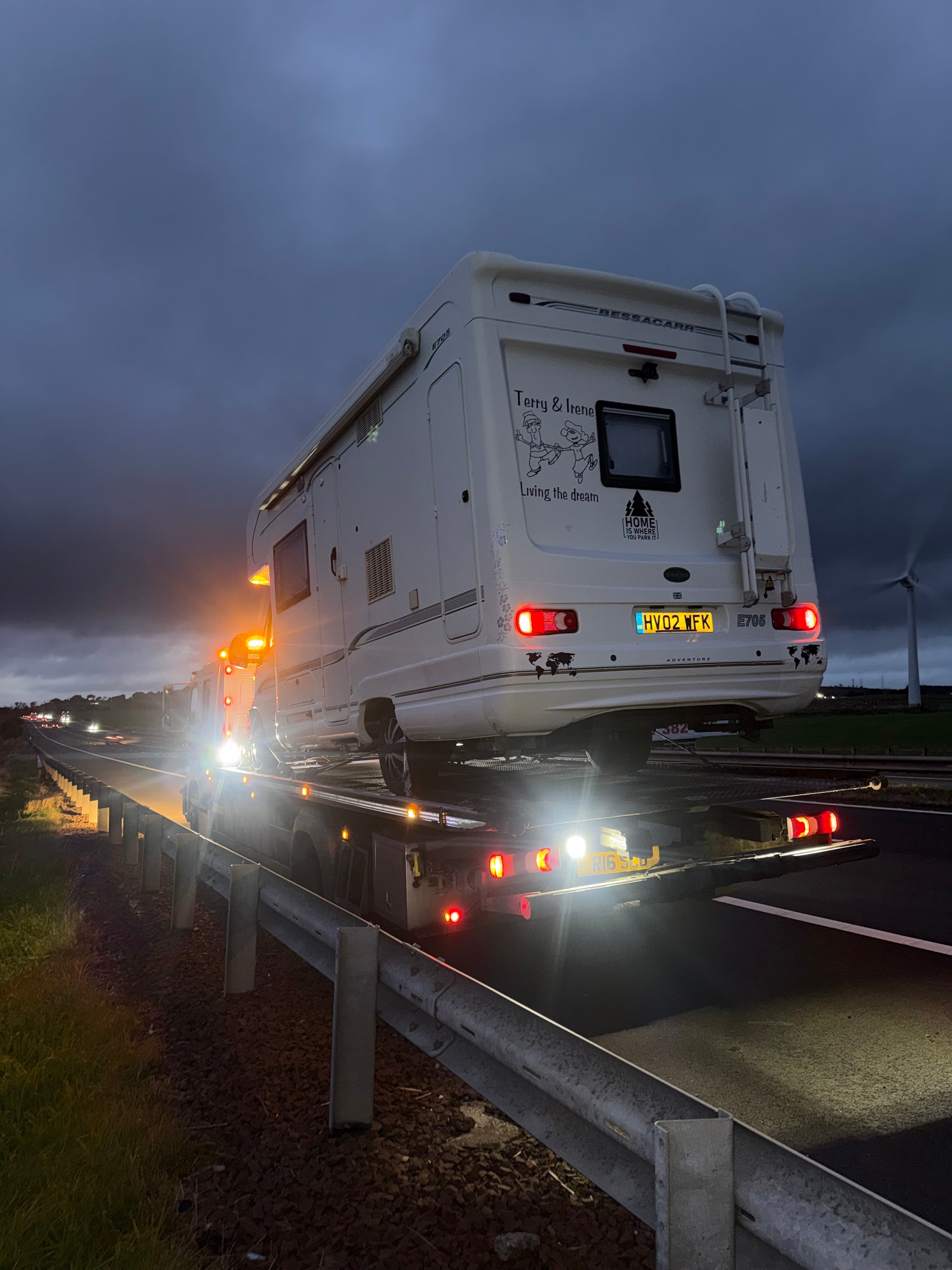 camper van recovery